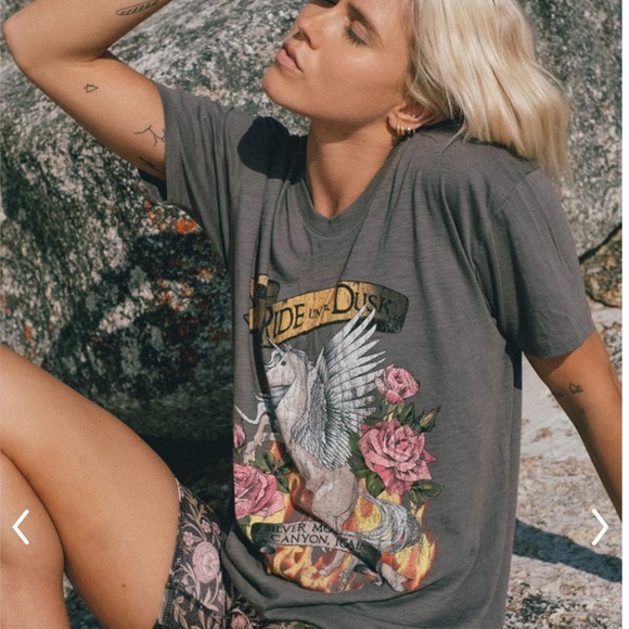 Spell Tops - NWT Spell Ride Till Dusk Biker Tee